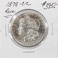 Rare 1878-CC Silver Morgan Dollar Coin