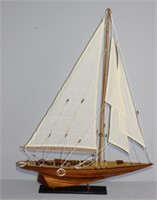 large wooden Model Sail Boat