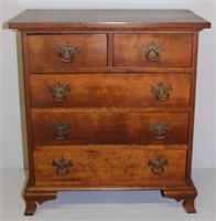handcrafted  decorative solid cherry mini chest