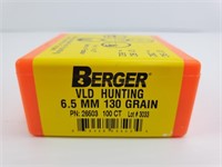 Berger VLD 6.5mm 130gr. 100 Ct.