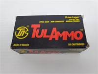 50 - TulAmmo 9mm Luger Cartridges