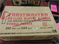 Toastmaster DeLuxe Buffet Range, model 6400, NIB