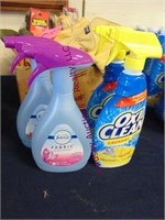 4 bottles of cleaning items, febreeze (2)