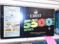 NIB Crest 5500 Series 52" Ceiling fans with light