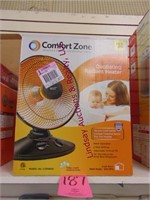 NIB Comfort Zone Oscillating Radiant Heater