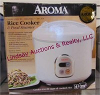 NIB Aroma Rice Cooker 10 cup food steamer