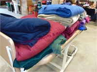 Blankets on cart (cart not included) approx.,