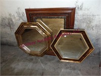 3-mirrors, various sizes 20 x 20,