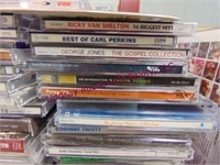 Approximately 50 plus music cd's, mostly