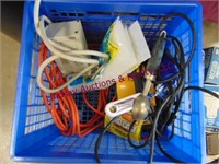 1 lot of Extension cords, power strip, smoke