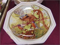 4-Cecil Akins collector plates, birds