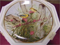 4-Cecil Akins collector plates, birds