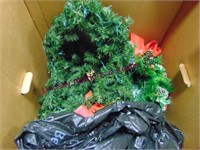 2 large boxes of garland and other misc