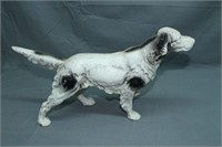 Vintage Solid Cast Iron Dog Statue