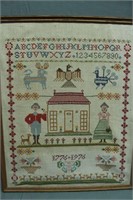Vintage Framed Embroidery Samples