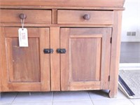 Lot #1280 - Country style Pine two drawer over