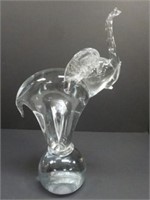 Large Glass Elephant