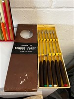 Vintage fondue forks