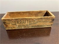Vintage Wooden Kraft American Cheese Box