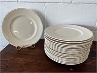 20 plates. Cream color unmarked