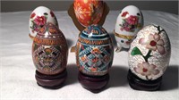 Assorted Painted/Ceramic Decorative Eggs