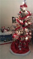 2ft Artificial Decorated/Lighted Tree and Decor