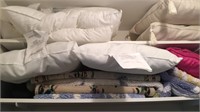 Closet Shelves Contents - Pillows, Rugs & More