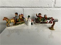 Vintage Lefton Christmas pieces mini