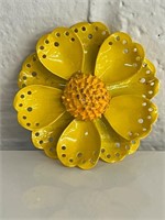Vintage Three-dimensional enamel flower pin brooch