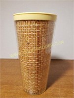 Vintage Plastic Insulated Cup yellow