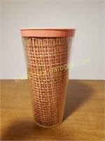 Vintage Plastic Insulated Cup Orange