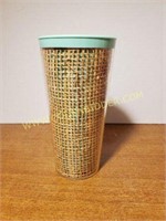 Vintage Plastic  Insulated Cup Green