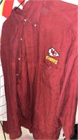 CHIEFS   mens shirts  button down long sleeve size
