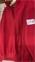 Red pulll over like new 
And Red fleece vest