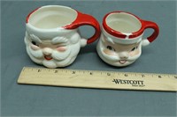 Awesome Vintage Santa Cups