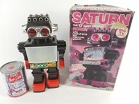 Jouet robot-tv vintage Saturn par Kamco