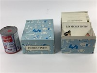 Boîte de collection de fiches éducatives Tintin