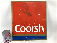 Horloge promotionnelle Coorsh,fonc.