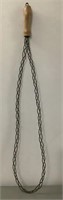 Antique Rug Beater with Wood Handle