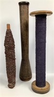 Antique Yarn Thread Spools Bobbins