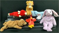 Lot of 6 Beanie Babies