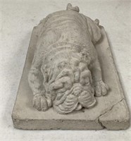 Sleeping Pug Concrete Statue