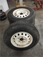 Set of 4 - 14" Trailer Wheels and Tires