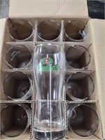 12 Grolsch Beer Glasses