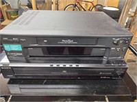 Mitsubishi VCR & Sony DVD Player