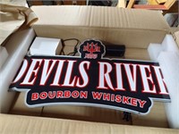 Devil's River Bourbon Whiskey Lighted Sign