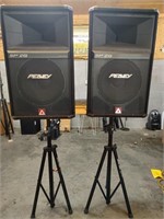 2 Peavey SP2G Speakers & Stands