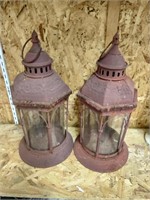 2 Matching Metal Candle Holders