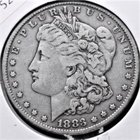 1883 MORGAN DOLLAR VF