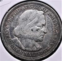 1893 COLUMBIAN EXPO HALF DOLLAR XF